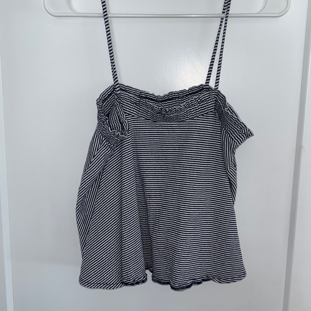 Gap Striped Blue & White Tank Top